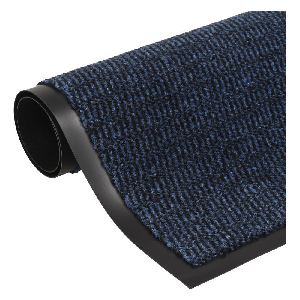 Tappeto Antipolvere Trapuntato Rettangolare 80x120cm Blu - Foto 1