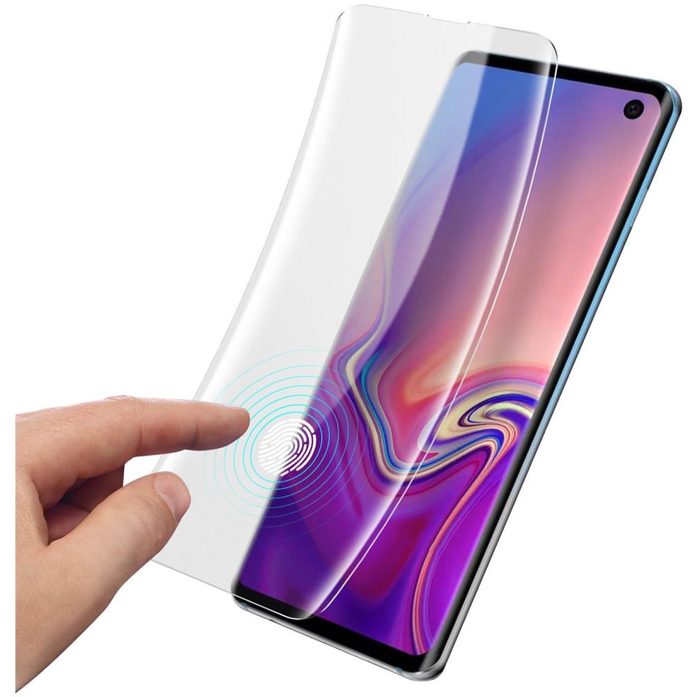 Pellicola Galaxy S10 Protezione Schermo Ricurvo Lattice Trasparente - Foto 6