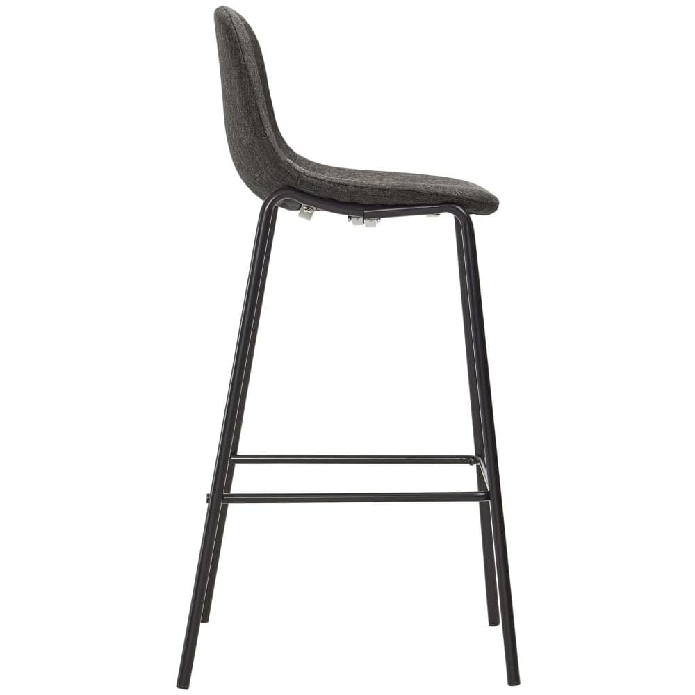 Set Da Bar 5 Pz In Tessuto Grigio Scuro - Foto 8