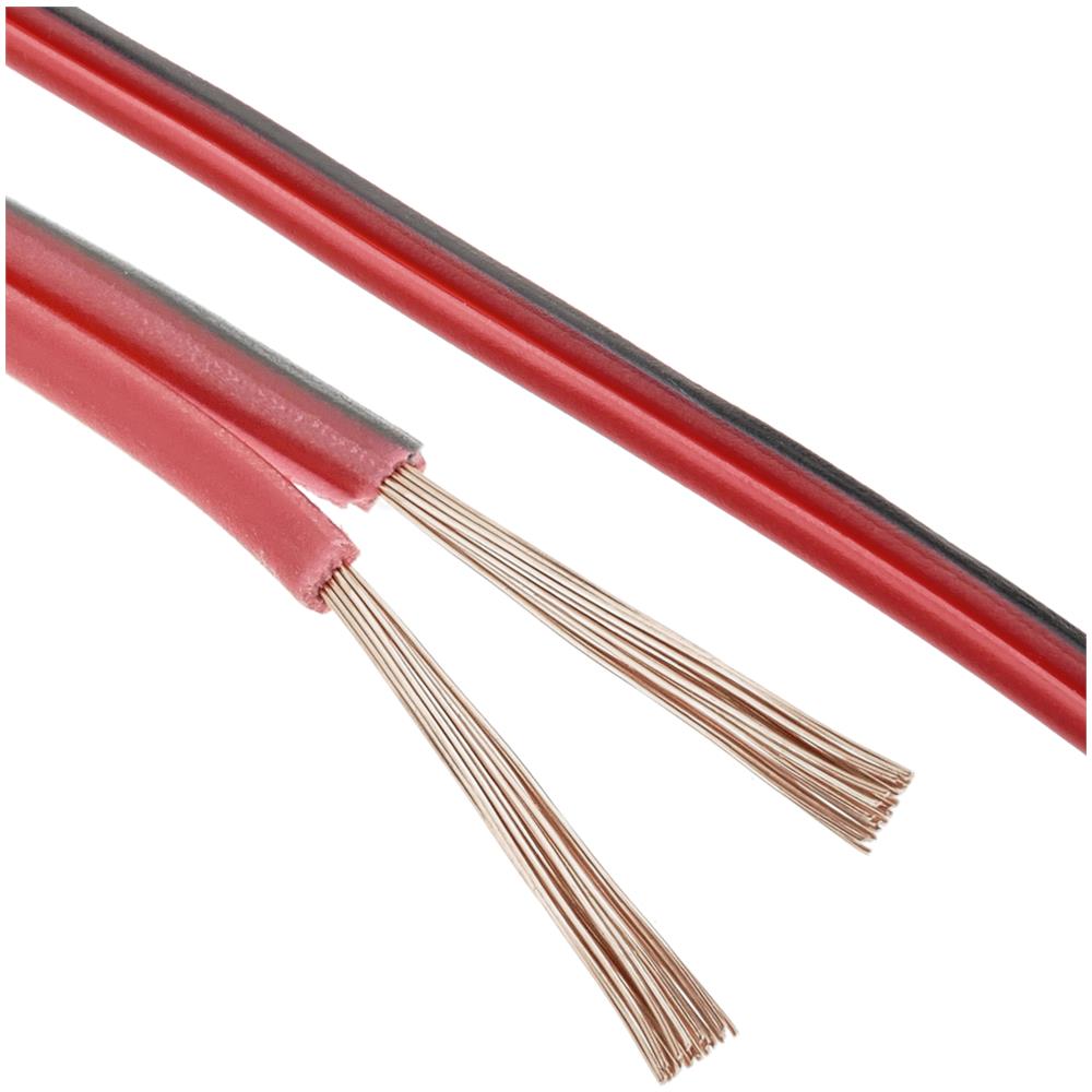 Cavo dell'altoparlante MANAX® 2 x 0,75 mm² rosso/nero 25 m Anello