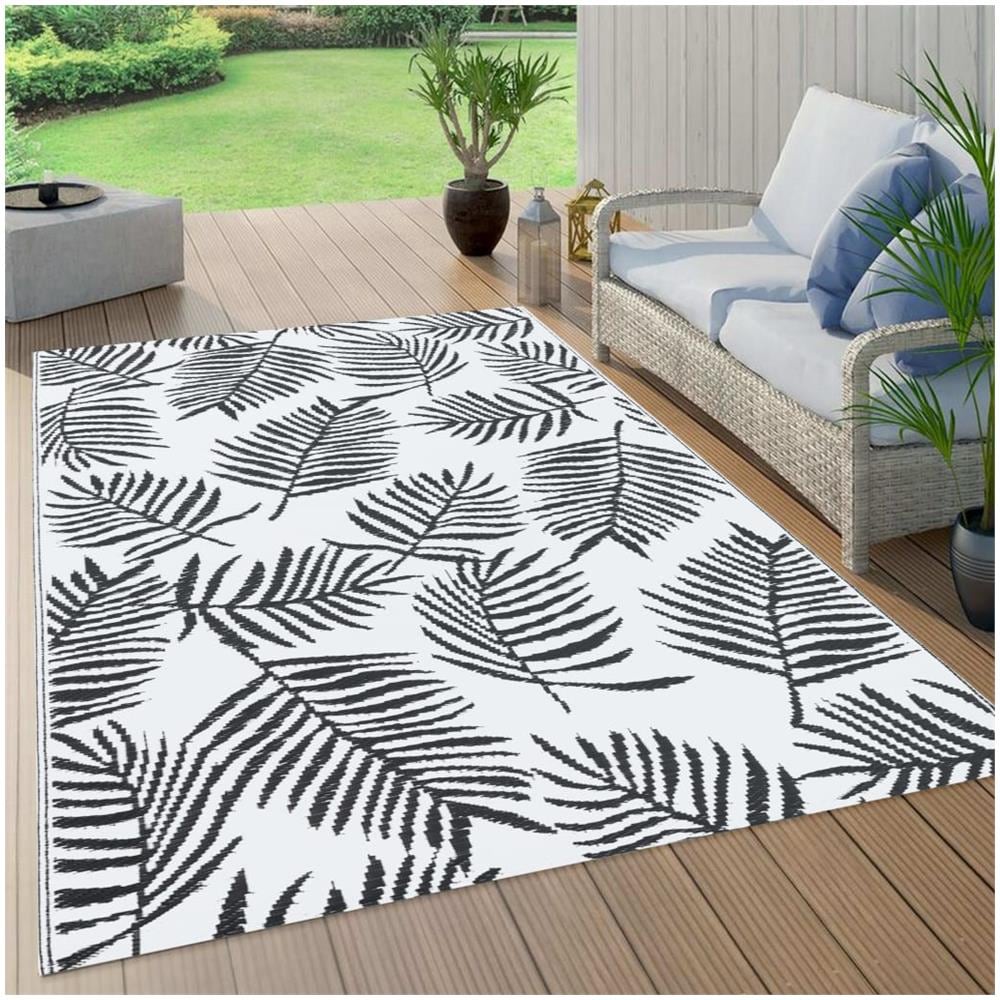 Tappeto Da Esterni Bianco E Nero 120x180 Cm In Pp - Foto 1
