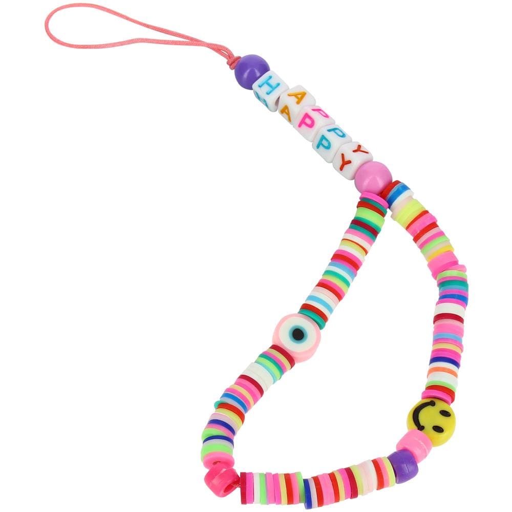 Bracciale Da Telefono, Rondelle Heishi, Smiley, Lettere Happy, Collezione Smiley - Foto 2