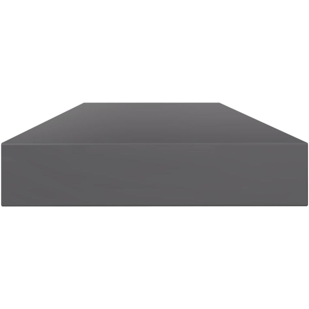 Ripiani per Libreria 4pz Grigio Lucido 100x10x1,5cm Multistrato - Foto 3