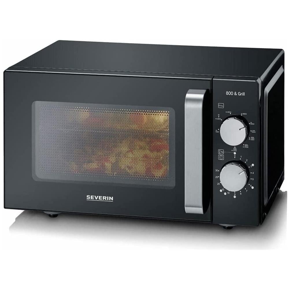 MW 7762 Forno Microonde con Grill Capacità 20 Litri Potenza 800 Watt Colore Nero / Argento - Foto 2