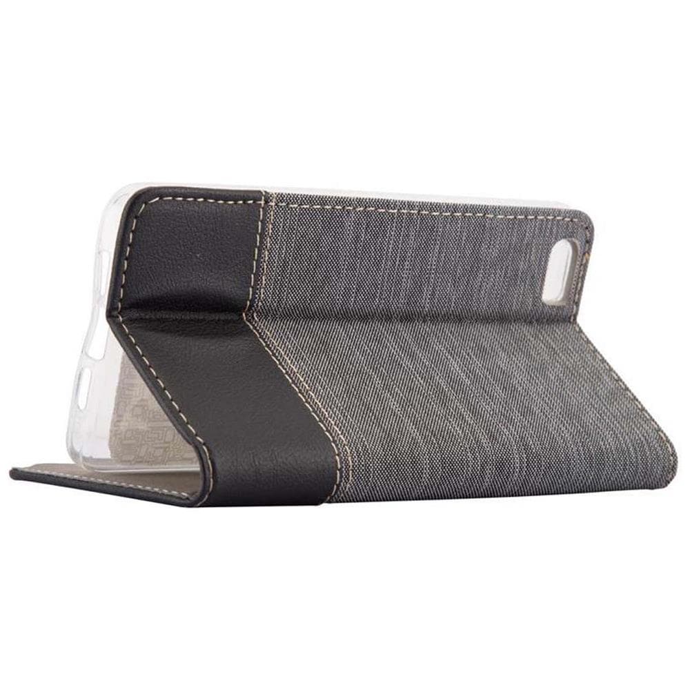 Custodia Compatibile Con Xiaomi Mi 5s In Grigio Nero - Coperchio Protettiva Con Chiusura Magnetica, Funzione Stand E Tasca Per Le Carte - Foto 8