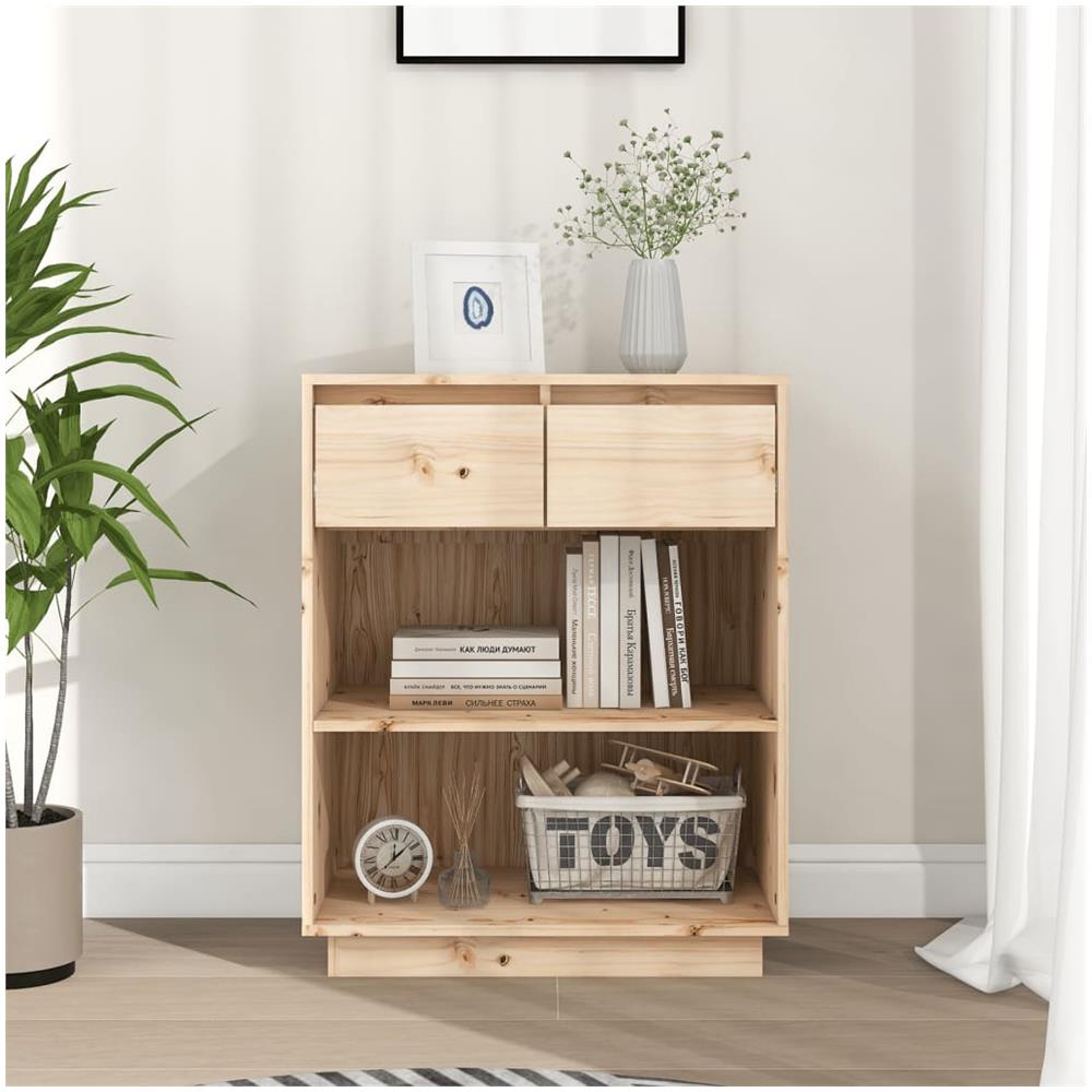 Mobile Consolle 60x34x75 Cm In Legno Massello Di Pino - Foto 1