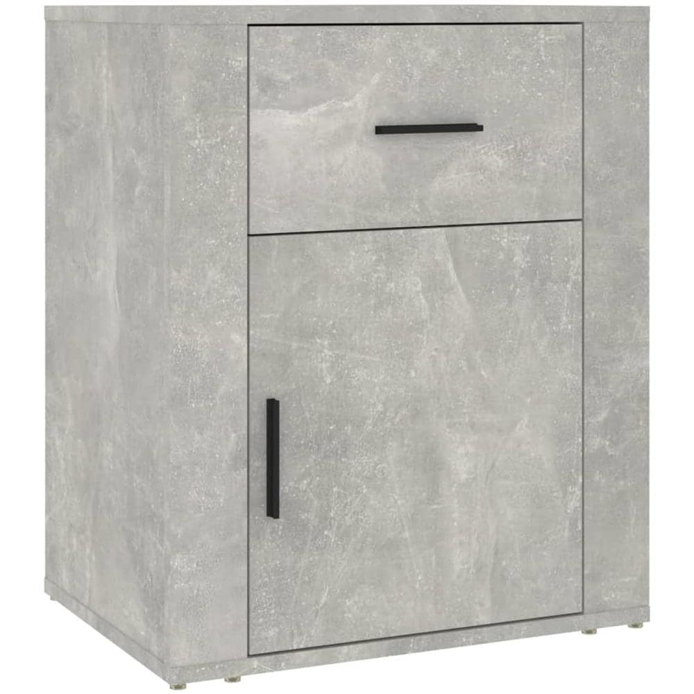 Comodino Grigio Cemento 50x36x60 Cm In Legno Multistrato - Foto 2