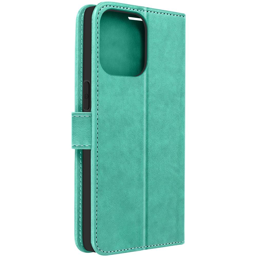 Custodia Portafoglio Per Iphone 14 Pro Max Mandala Acchiappasogni Verde - Foto 1