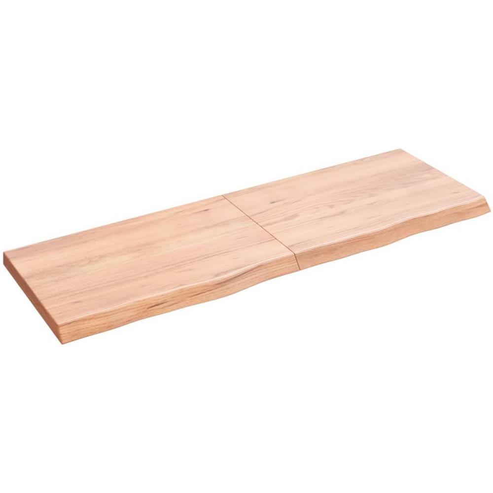 Piano Tavolo Marrone 120x40x (2-4) cm Rovere Massello Trattato - Foto 2