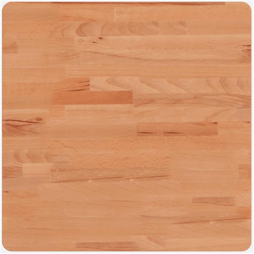 Piano Per Tavolo 50x50x4 Cm Quadrato Legno Massello Di Faggio - Foto 2