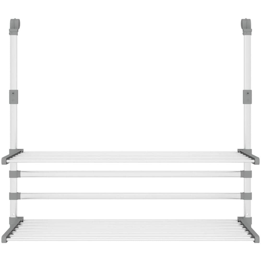 Stendino Per Balcone 89x25x (60-95) Cm In Alluminio - Foto 3