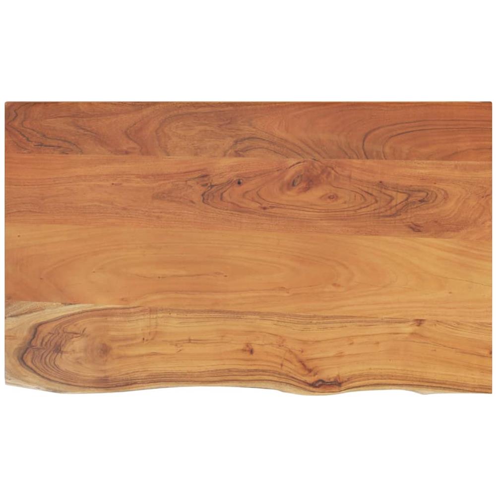 Piano Bagno 110x60x2,5 Cm Rettangolare Legno Massello Di Acacia - Foto 2