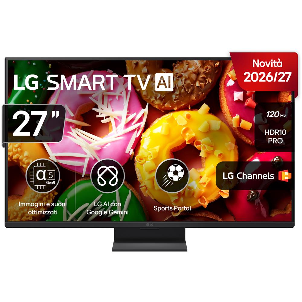 Smart TV webOS 27'' Serie LB70 27LB70006LA, FullHD, webOS 26, Game Optimizer, 2 HDMI, 10W, Wi-Fi, SMART TV 2026 - Foto 1