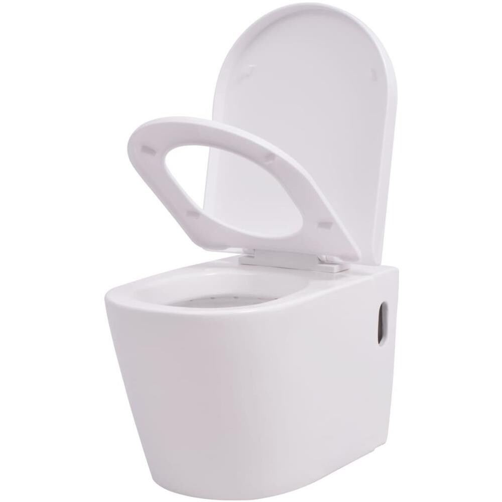 Wc Sospeso In Ceramica Bianca - Foto 2