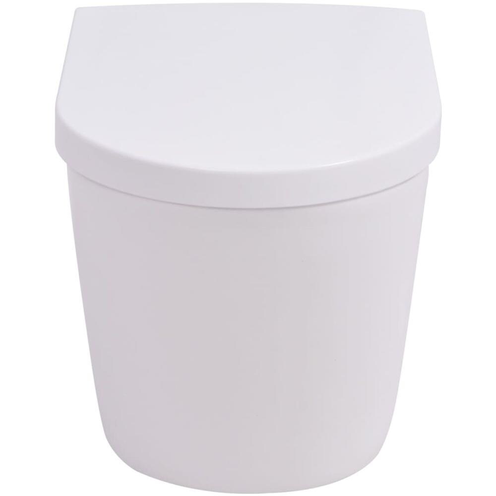 Wc Sospeso In Ceramica Bianca - Foto 6