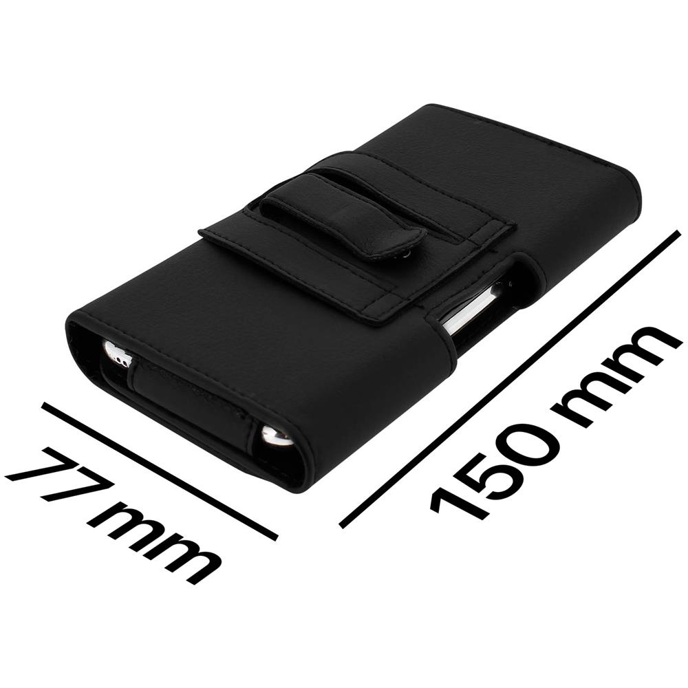 Custodia Cintura Smartphone 5.3, 5.5 Protezione Attacco Clip / Passante - Nero - Foto 7