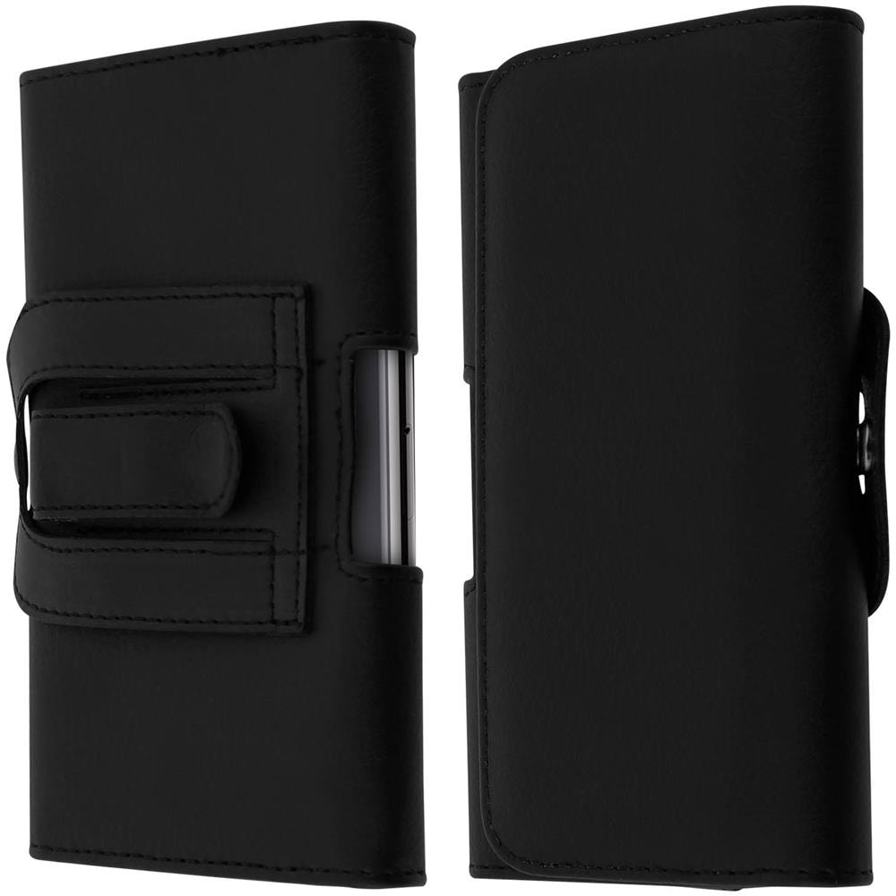 Custodia Cintura Smartphone 5.3, 5.5 Protezione Attacco Clip / Passante - Nero - Foto 1