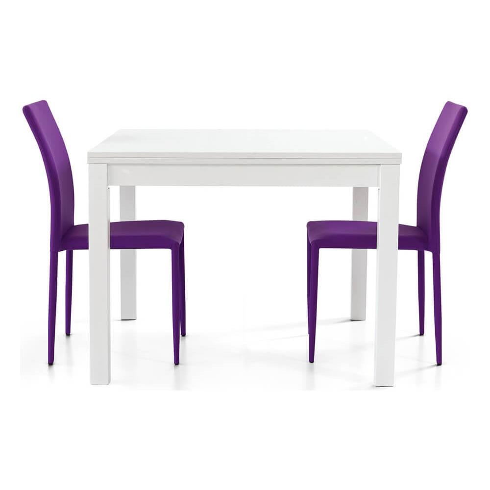 Garrett - Tavolo Da Pranzo Moderno Allungabile A Libro 90 Cm - Foto 2