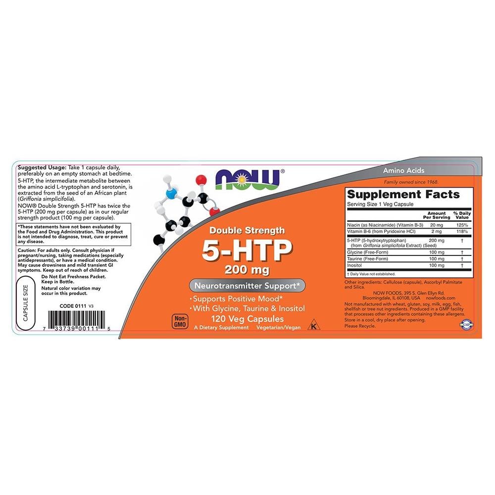 5-htp 200 Mg 120 Capsule Vegetali Doppia Forza - Foto 2