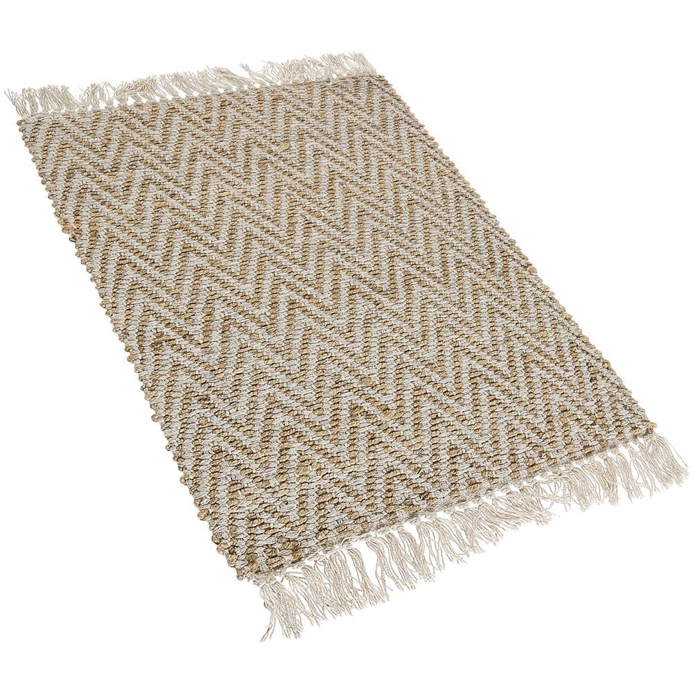Tappeto In Iuta 50 X 80 Cm Beige Afrin - Foto 1