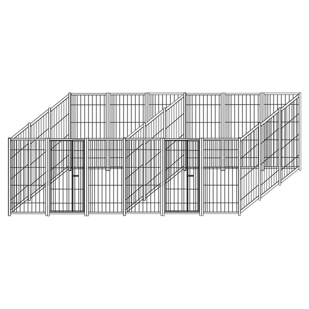 Box Per Cani Doppio In Rete Con Perimetro Zincatura A Caldo 2 Box Ciascuno Da 300x300xh180 Cm - Foto 1