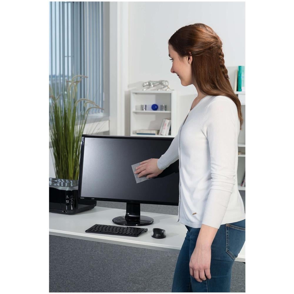 Hama Confezione 100 Salviette Umidificate Per Pulizia Schermi Tft/lcd (hama Moist Screen Cleaning Cloths, Fleece, X100 In Dispenser Tub) - Foto 2