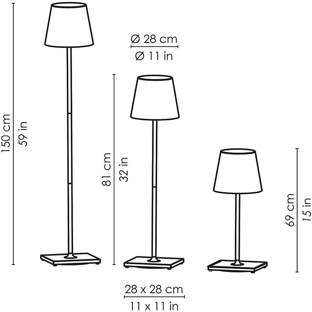 Lampada A Led Poldina Pro Xxl Bianca Ricaricabile E Dimmerabile 150cm Con Batteria Fino A 12 Ore - Foto 2