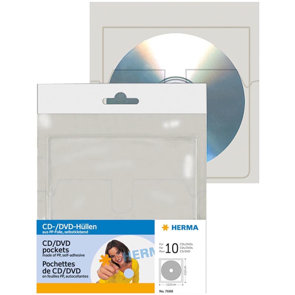 CD / DVD-pockets, Trasparente - Foto 1