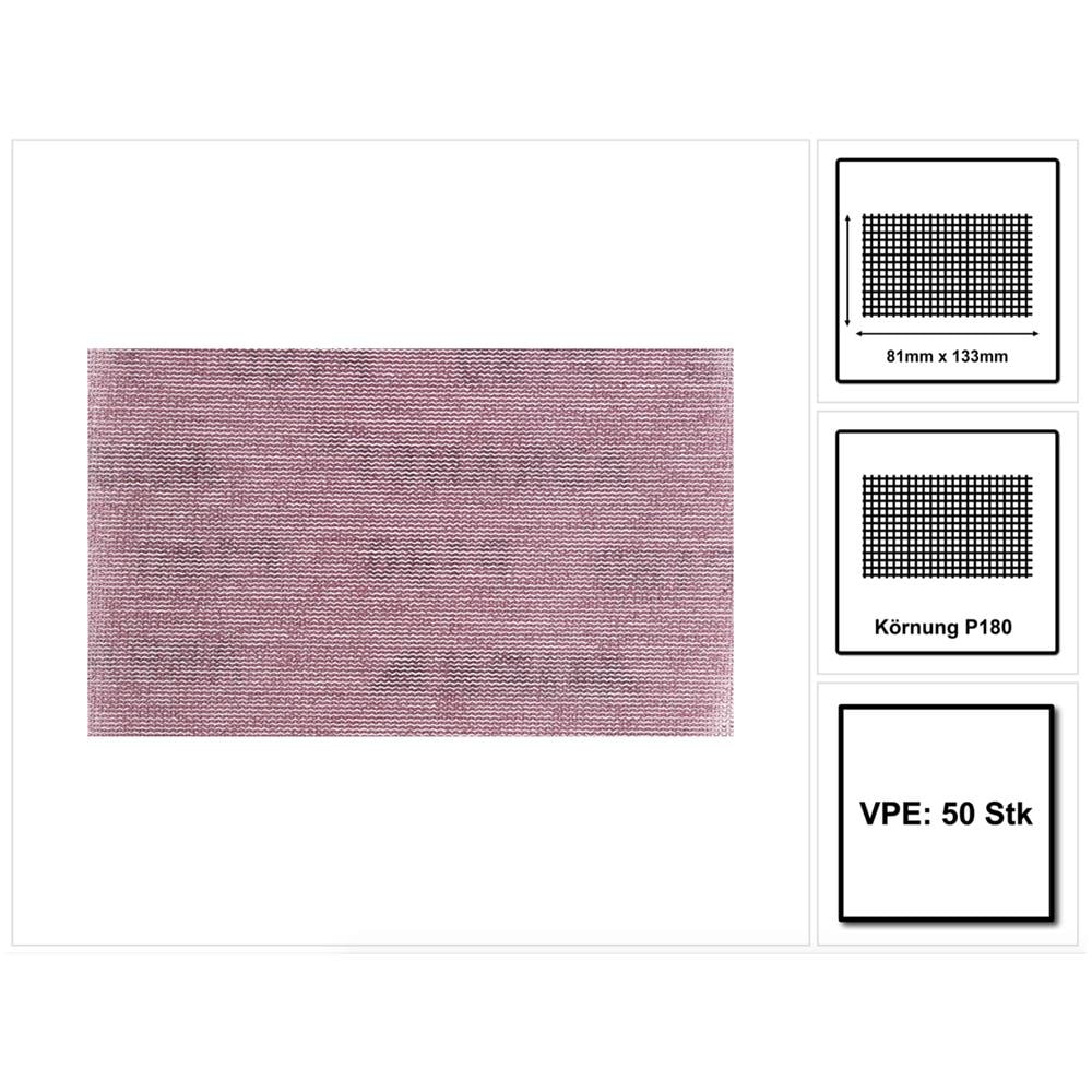 Abranet Disco Abrasivo Grip 81x133mm / P180 - 50 Pezzi (5417805018)  - Foto 1