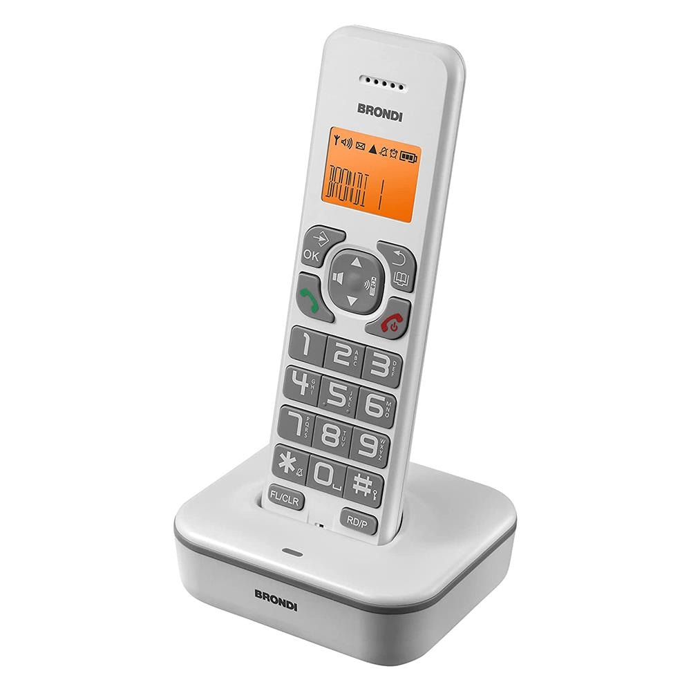 Telefono DECT Cordless Bravo Star con Identificatore di Chiamata e Vivavoce Colore Bianco - Foto 2