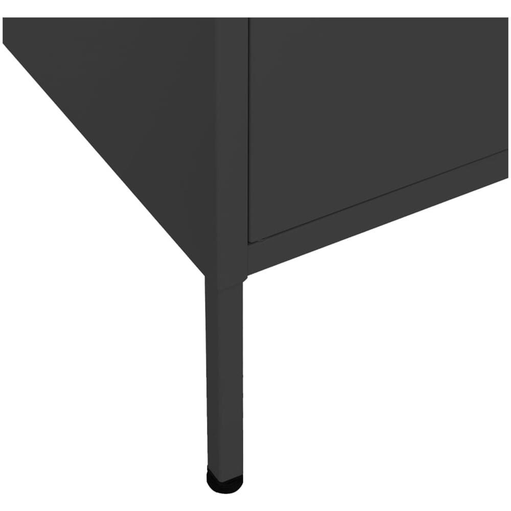Armadietto Nero 80x35x101,5 Cm In Acciaio - Foto 9