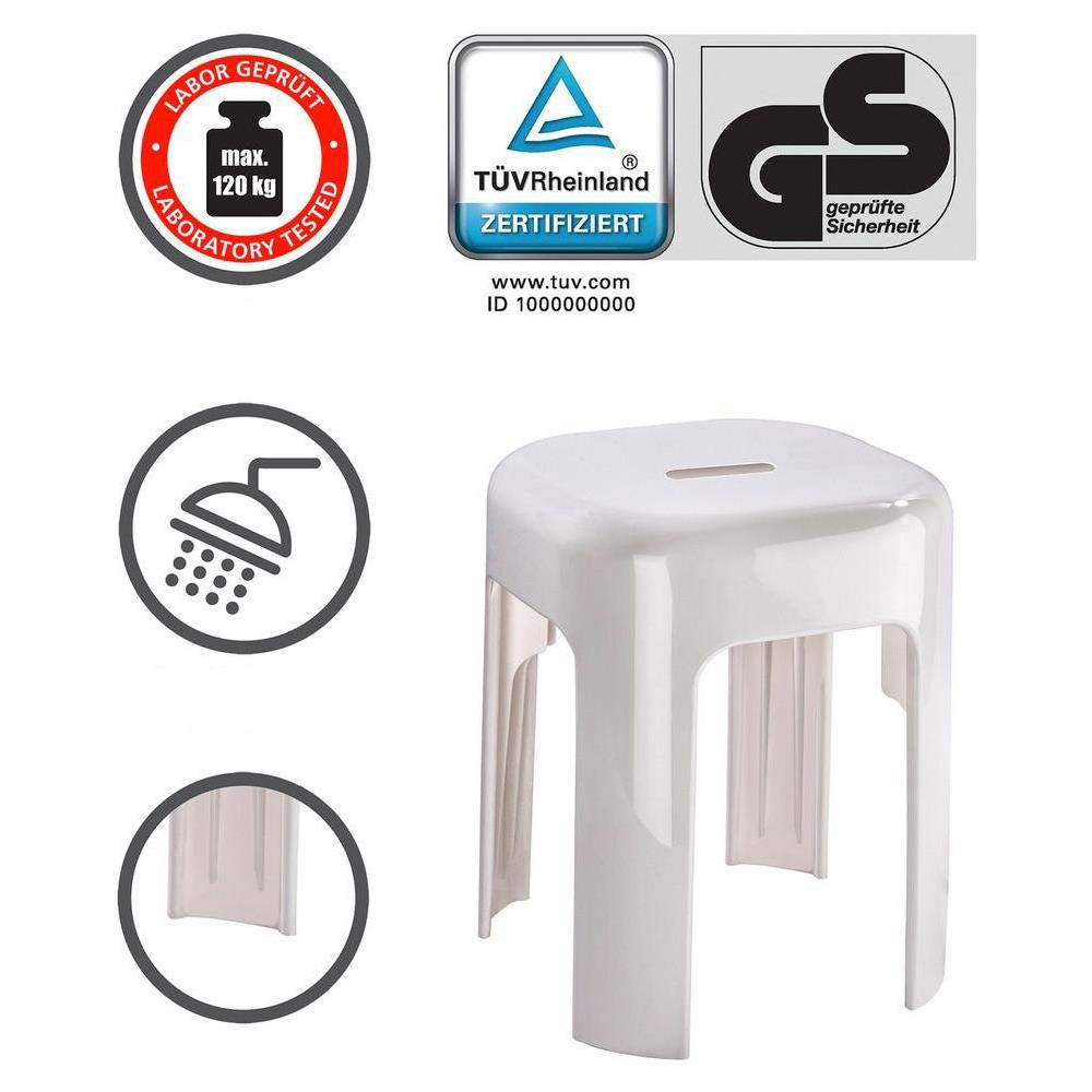 Sgabello Da Doccia, Sgabello Da Bagno, Plastica, Alaska - Foto 2