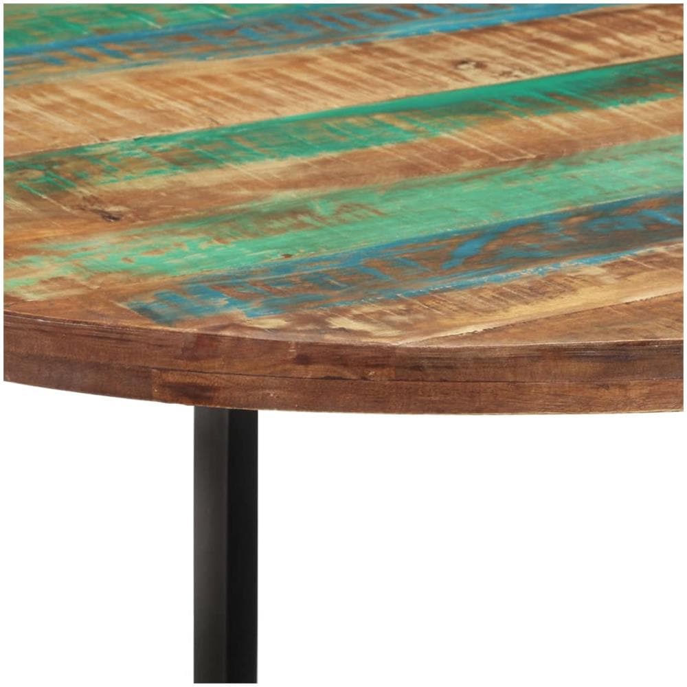 Tavolo Da Pranzo 110x75 Cm In Legno Massello Di Recupero - Foto 3