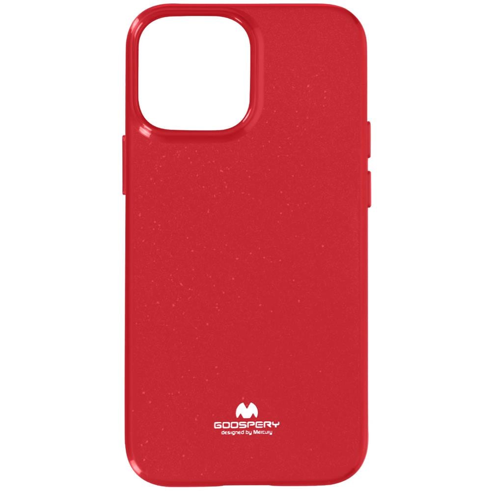 Cover Iphone 13 Pro Max Silicone Effetto Brillante Pearl Jelly Mercury Rossa - Foto 1