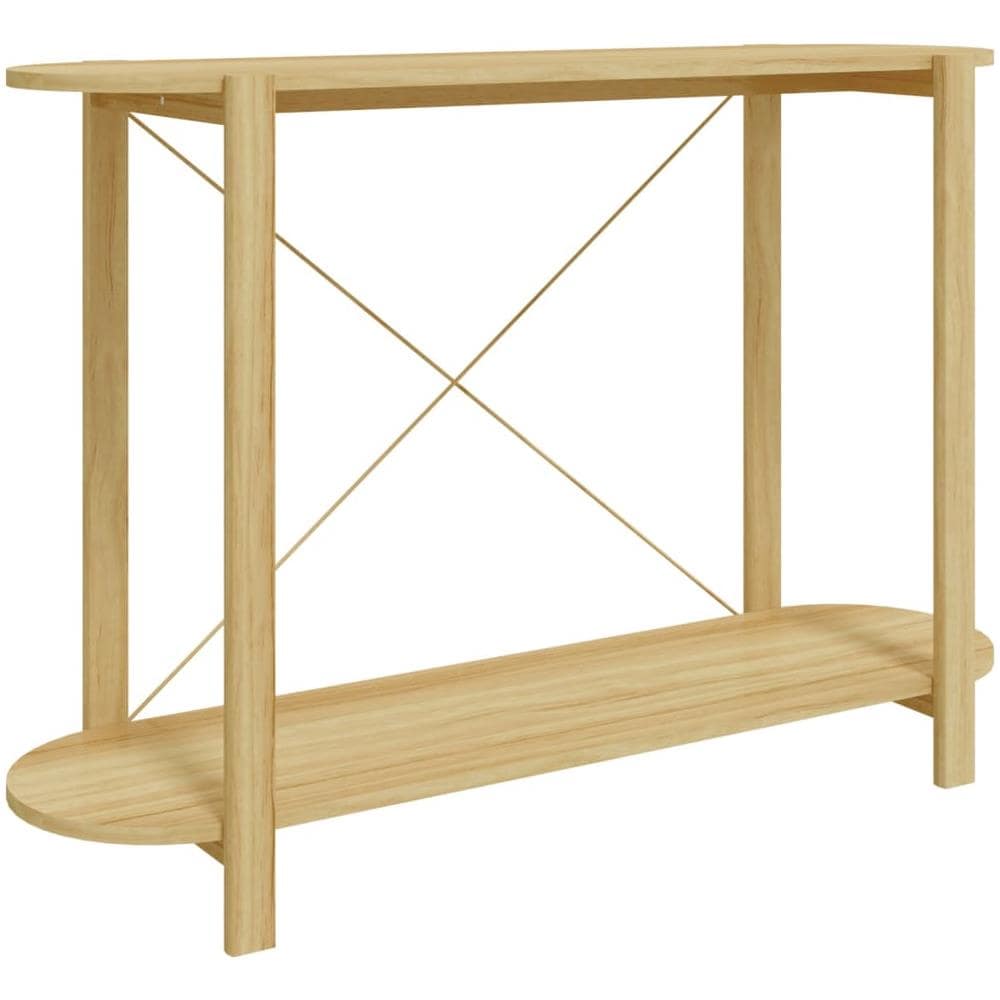 Tavolino Consolle 110x38x75 Cm In Legno Multistrato - Foto 2