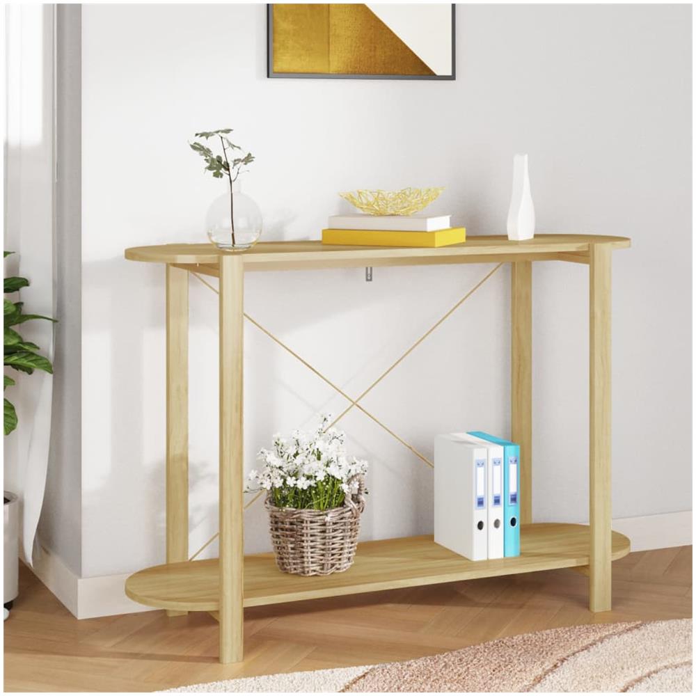 Tavolino Consolle 110x38x75 Cm In Legno Multistrato - Foto 1