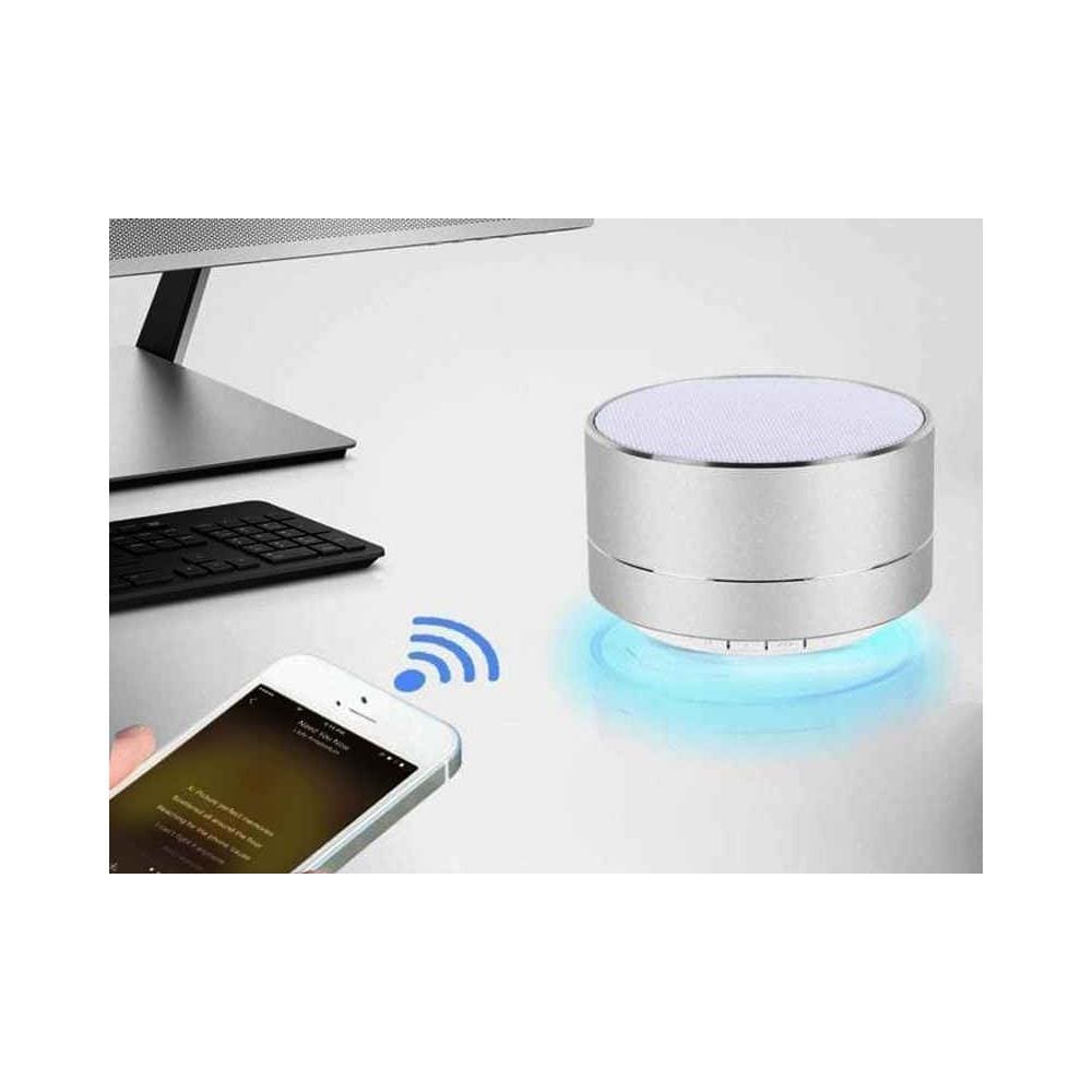 Marlin Altoparlante Portatile a LED Potenza 3W Bluetooth - Argento - Foto 2