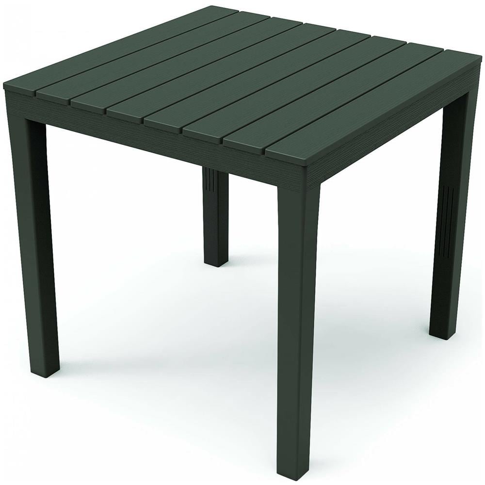 Tavolo Da Esterno Vicenza, Tavolo Quadrato Da Giardino, Tavolino Fisso Indoor E Outdoor, 100% Made In Italy, 100% Made In Italy, 78x78h72 Cm, Antracite - Foto 1