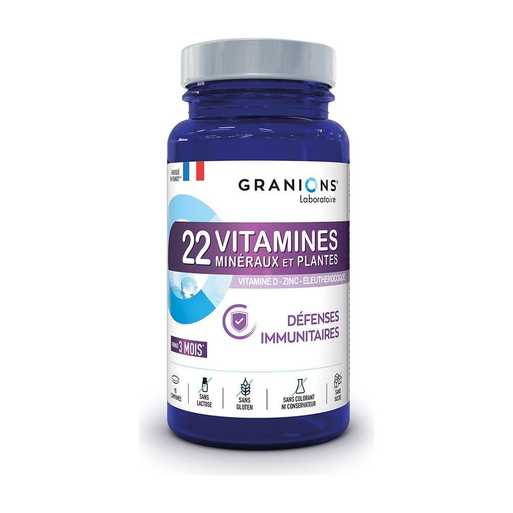 22 Vitamine Minerali E Piante 90 Compresse Granions - Foto 1