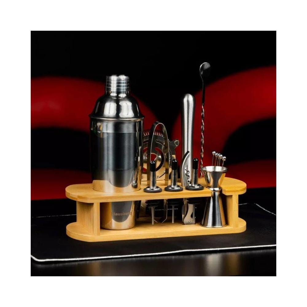 KB-7582 Elegante set di utensili da bar con supporto in bambù - Foto 2