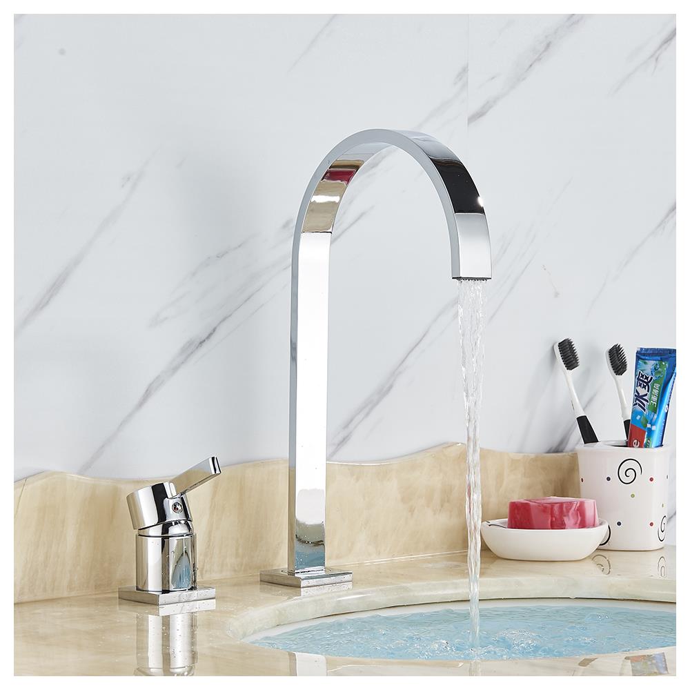 Rubinetto per lavabo da bagno, Blackswan, tipo M49, modello cromato, misura 35 cm - Foto 2