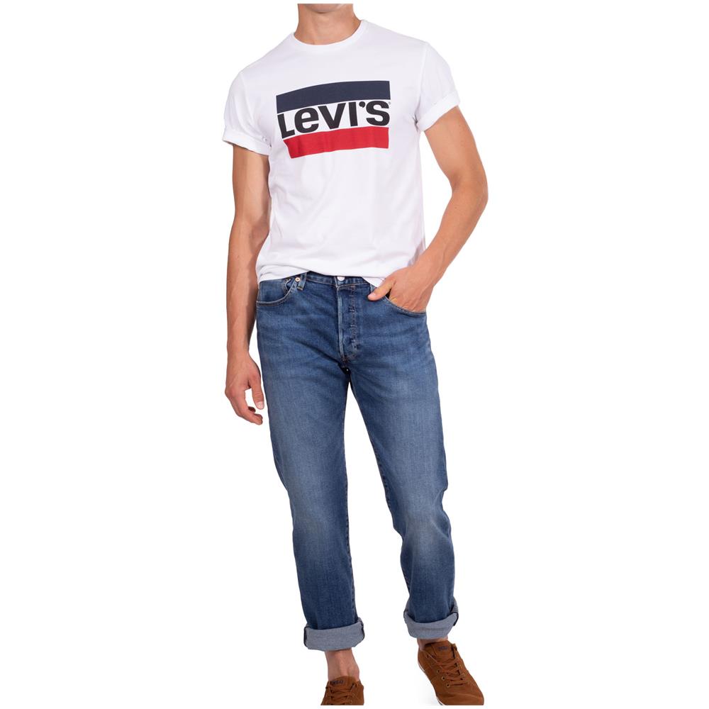 Sportswear Logo Graphic White T-shirt Uomo Taglia L - Foto 2