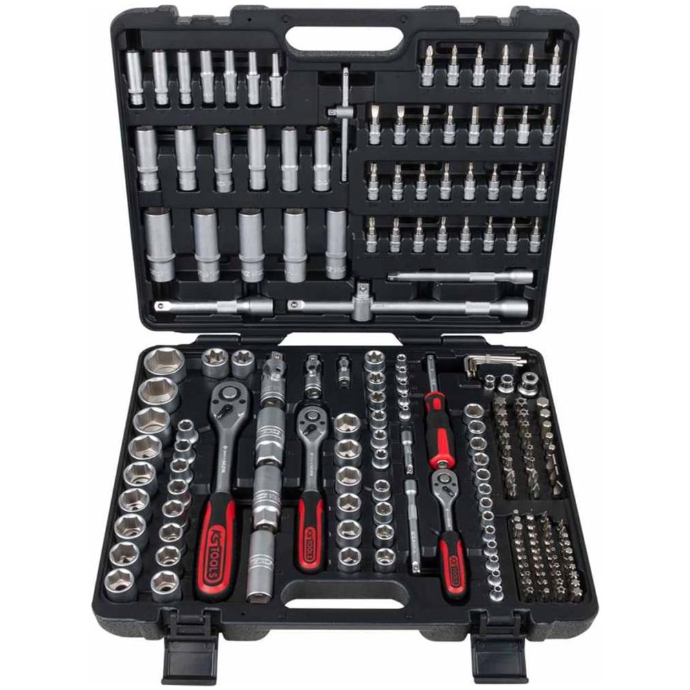 195 Pz Set Punte E Chiavi A Bussola 1/4""+3/8""+1/2"" 917.0795 - Foto 2