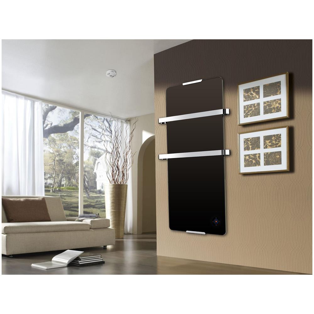 Chemin Arte Ef 210 Nero Scalda Salviette Da Bagno 900w Nero - Foto 2