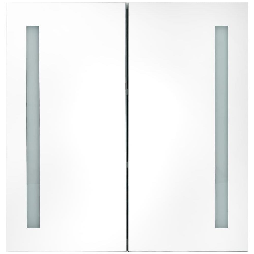 Armadietto Bagno con Specchio e LED 60x14x62 cm - Foto 2