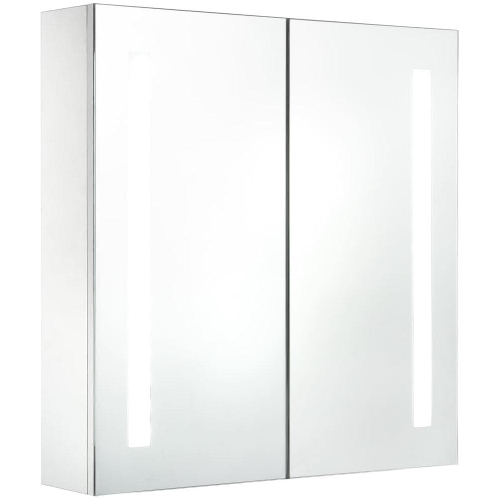 Armadietto Bagno con Specchio e LED 60x14x62 cm - Foto 1