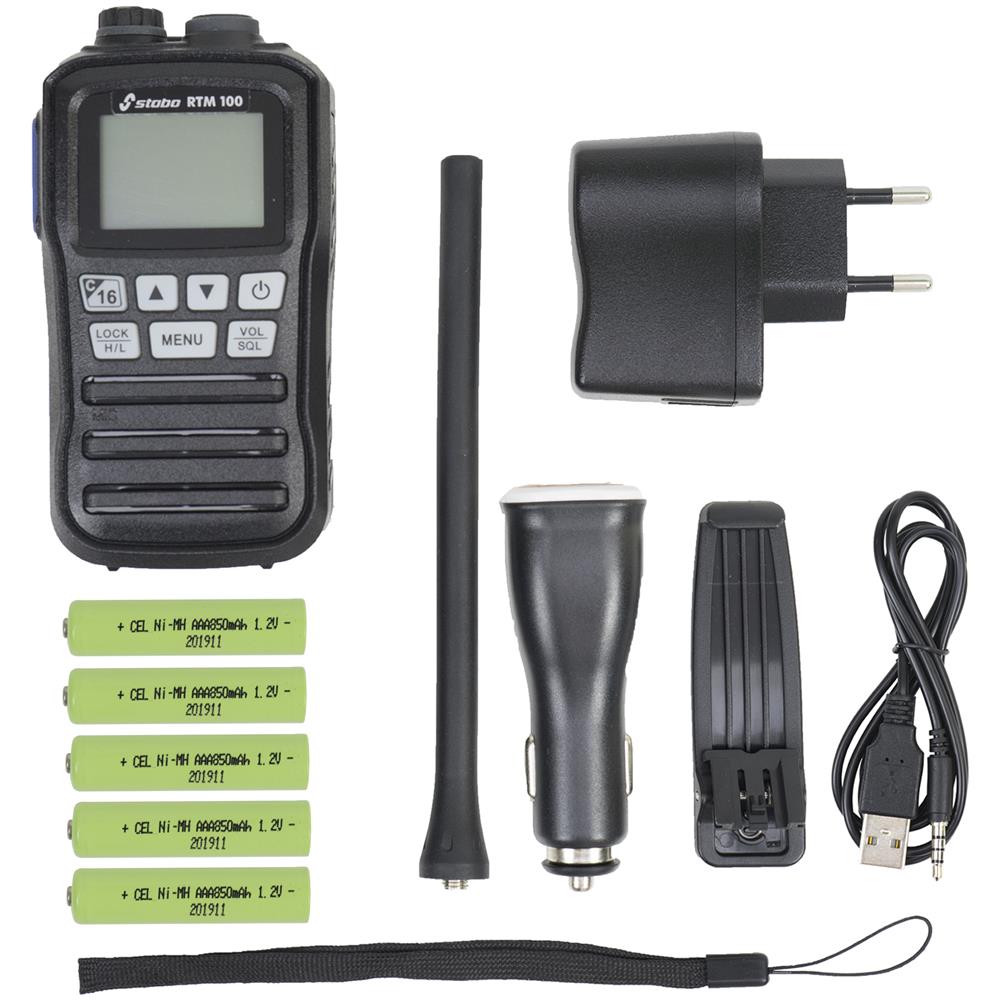 Stazione Radio Marittima Portatile Agli Ioni Di Litio Rtm 100, Ip X7, Scansione, Doppio / Triplo Orologio - Foto 6