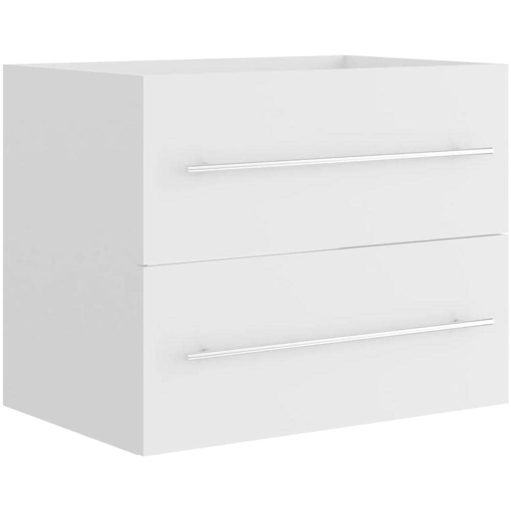 Mobile Lavabo Bianco 60x38,5x48 cm in Legno Multistrato - Foto 2