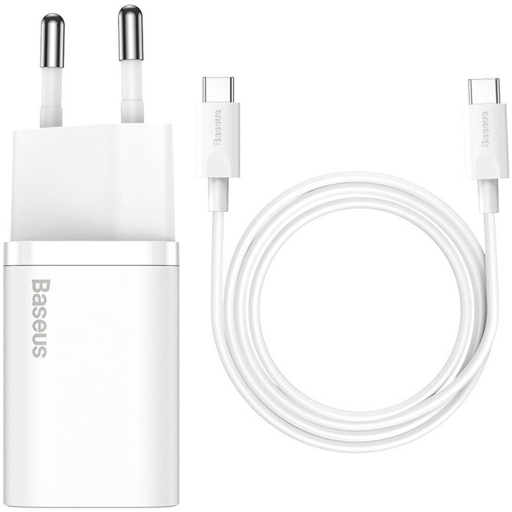 Caricabatteria Da Rete Super Fast Charging 25w Usb-c + Cavo Type-c Tzccsup-l02 White - Foto 2