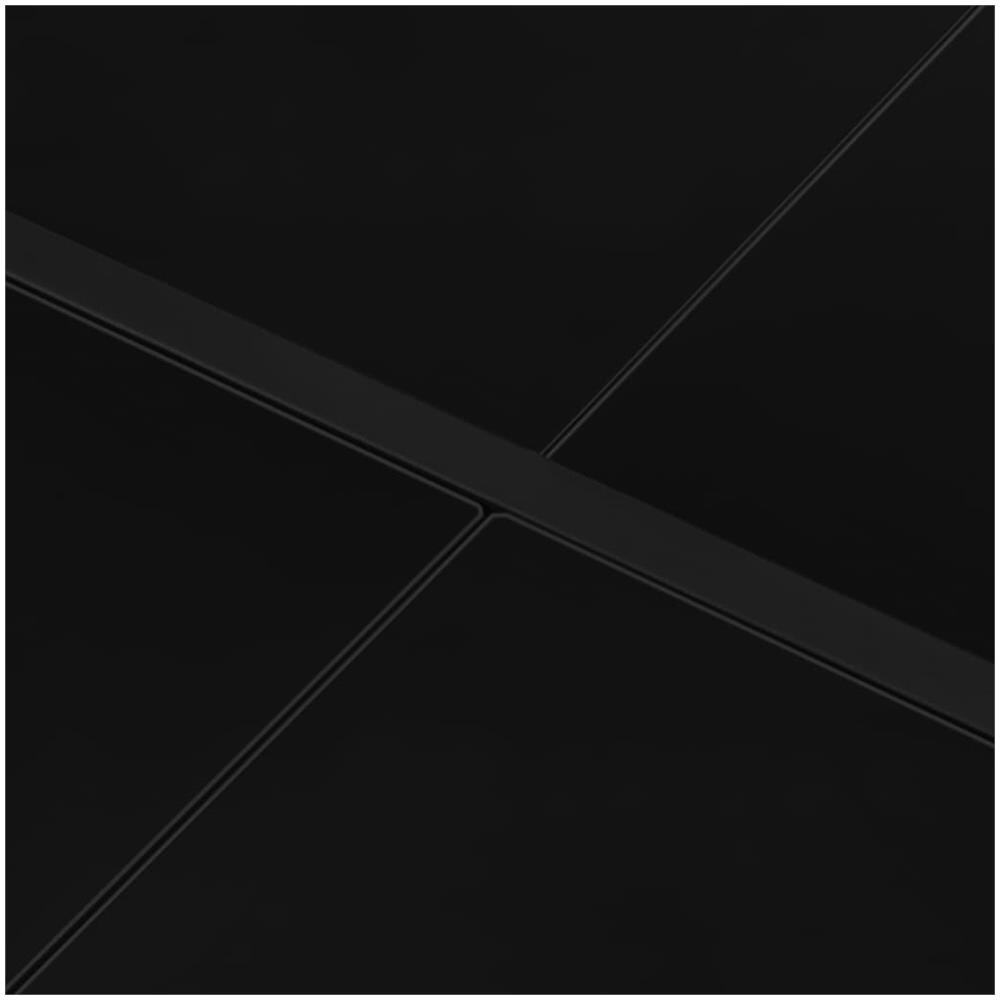Tavolo da Giardino 130x130x72 cm Nero in Acciaio e Vetro - Foto 3